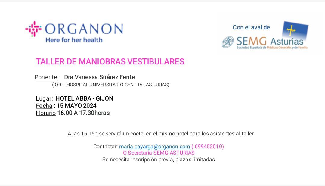 taller de maniobras vestibulares