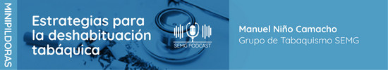 Estrategias para la deshabituación tabáquica: Hablamos con el Dr. Manuel Niño, coordinador del Grupo de Trabajo de Tabaquismo de la Sociedad Española de Médicos Generales y de Familia (SEMG), desde una mirada práctica y cercana: cómo los médicos diagnostican el síndrome de dependencia, la carga de estrés que genera la dependencia fisiológica y las estrategias podemos usar para motivar a nuestros pacientes a dejar de fumar.