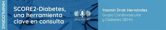 La doctora Yasmín Drak, miembro del grupo de Cardiovascular y Diabetes de la SEMG, nos presenta el SCORE2-Diabetes, una herramienta clave para estimar el riesgo cardiovascular en personas con diabetes tipo 2.En este episodio, exploramos cómo aplicarlo en la práctica diaria de la Medicina de Familia y qué decisiones clínicas puede ayudarnos a tomar.