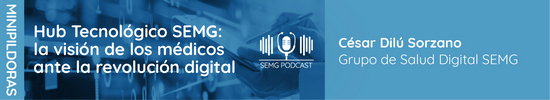 Hub Tecnológico SEMG: la visión de los médicos ante la revolución digital: ¿Te pasaste por el Hub Tecnológico SEMG? Hablamos con el Dr. César Dilú, miembro del Grupo de Trabajo de Salud Digital de la Sociedad Española de Médicos Generales y de Familia, sobre la innovación que aportó este novedoso espacio habilitado en el 32º congreso nacional de la SEMG, en el que se dio gran relevancia a la opinión de los facultativos sobre la nueva realidad a la que nos empujan las nuevas tecnologías y la inteligencia artificial.