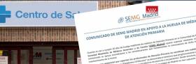 Comunicado de SEMG Madrid en apoyo a la huelga de m&eacute;dicos de A. Primaria