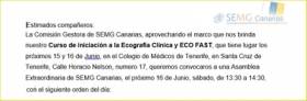 Convocatoria de Asamblea Extraordinaria de SEMG Canarias