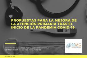 La SEMG emite 23 recomendaciones y 17 propuestas para la reorganizaci&oacute;n de las consultas de los centros de salud