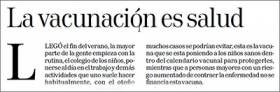 La vacunaci&oacute;n es salud - Art&iacute;culo del presidente de SEMG Navarra en el  Diario de Navarra